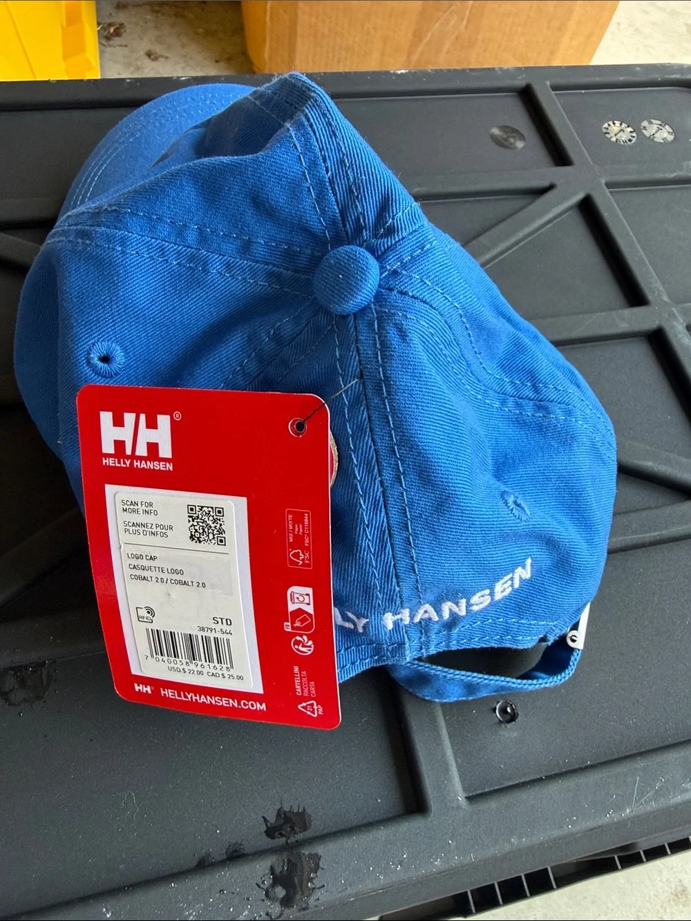 Helly Hansen Kids Royal Blue Baseball Hat with Embroidered HH